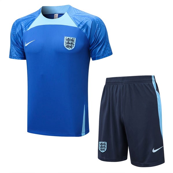 Trainingsshirt England Komplett-Set 2022-23 Blau